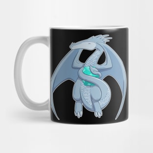 Silver Dragon d20 Mug